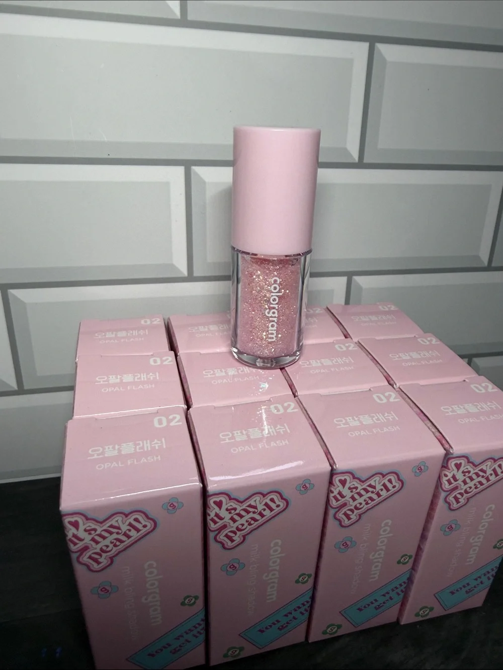 LOT of 12 Coloagram Opal Flash Shimmer Eyeshadow – Iridescent Pink